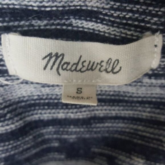 MADEWELL Space Dye Tank Top Blue White Shirt S - Picture 5 of 6